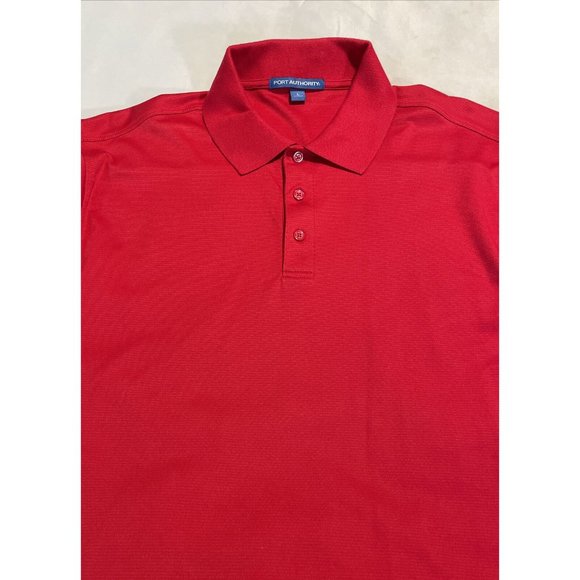 Sport-Tek by Port Authority Men's Red Short Sleeve Polo Shirt Size Medium - Picture 6 of 6
